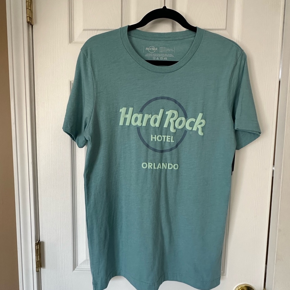 ❤️NWT Hard Rock Cafe Teal/Beach Glass Short Sleeve Tee Size Medium